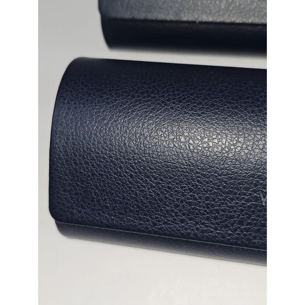 Warby Parker Navy Blue Hard-Shell Magnetic Eyeglass Case 'Nice To See You'